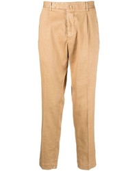 Светло-коричневые брюки чинос от Dell'oglio