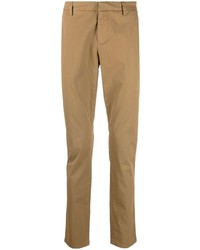 Светло-коричневые брюки чинос от Dondup