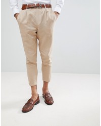 Светло-коричневые брюки чинос от Gianni Feraud