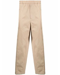 Светло-коричневые брюки чинос от Jil Sander