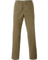 Светло-коричневые брюки чинос от Kiton