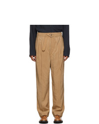 Светло-коричневые брюки чинос от Lemaire