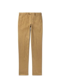 Светло-коричневые брюки чинос от Loro Piana