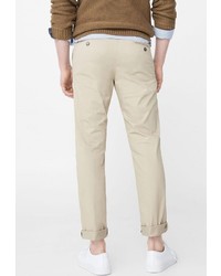 Светло-коричневые брюки чинос от Mango Man