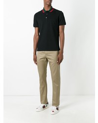 Светло-коричневые брюки чинос от Gucci