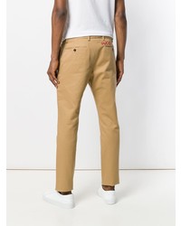 Светло-коричневые брюки чинос от Gucci