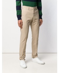 Светло-коричневые брюки чинос от Mp Massimo Piombo