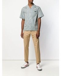 Светло-коричневые брюки чинос от Prada