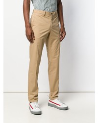 Светло-коричневые брюки чинос от Prada