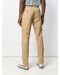 Светло-коричневые брюки чинос от Prada