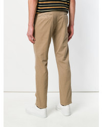 Светло-коричневые брюки чинос от Incotex