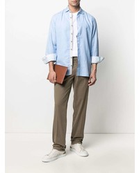 Светло-коричневые брюки чинос от Canali