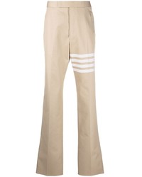 Светло-коричневые брюки чинос от Thom Browne