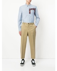 Светло-коричневые брюки чинос от Coohem