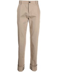 Светло-коричневые брюки чинос от Versace