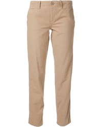 Женские светло-коричневые брюки чинос