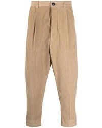 Светло-коричневые вельветовые брюки чинос от Ami Paris