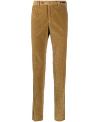 Светло-коричневые вельветовые брюки чинос от Pt01