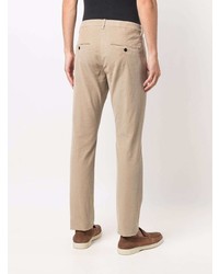Светло-коричневые вельветовые брюки чинос от Dondup