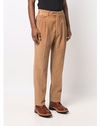 Светло-коричневые вельветовые брюки чинос от Lardini