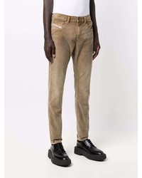 Мужские светло-коричневые вельветовые джинсы от Diesel