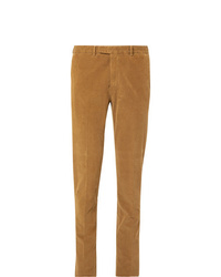 Мужские светло-коричневые вельветовые классические брюки от Boglioli