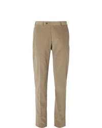 Мужские светло-коричневые вельветовые классические брюки от Canali