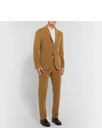 Мужские светло-коричневые вельветовые классические брюки от Boglioli