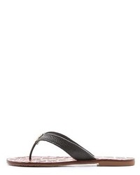 Светло-коричневые вьетнамки от Tory Burch