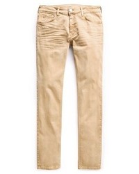 Светло-коричневые джинсы