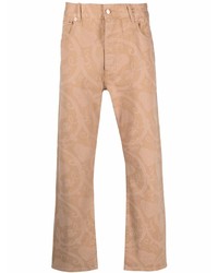 Мужские светло-коричневые джинсы с "огурцами" от Drôle De Monsieur