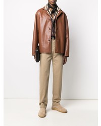 Мужские светло-коричневые джинсы от Nanushka