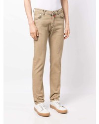Мужские светло-коричневые джинсы от Kiton