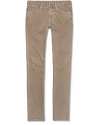 Мужские светло-коричневые джинсы от Loro Piana