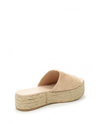 Женские светло-коричневые замшевые босоножки от Clowse