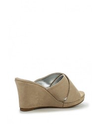 Женские светло-коричневые замшевые босоножки от Donna Moda