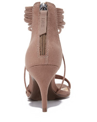 Женские светло-коричневые замшевые босоножки от Schutz