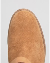 Светло-коричневые замшевые ботильоны от Asos