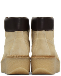Светло-коричневые замшевые ботильоны от Flamingos