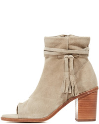 Светло-коричневые замшевые ботильоны от Matt Bernson