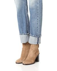 Светло-коричневые замшевые ботильоны от Rag & Bone