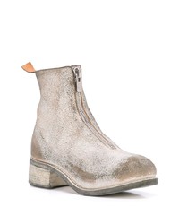 Светло-коричневые замшевые ботильоны от Guidi