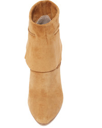 Светло-коричневые замшевые ботильоны от Sigerson Morrison