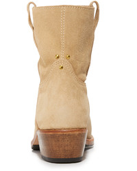 Светло-коричневые замшевые ботильоны от Jerome Dreyfuss