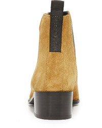 Светло-коричневые замшевые ботильоны от Acne Studios