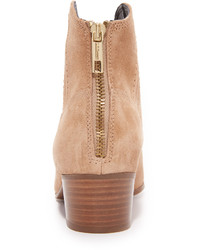 Светло-коричневые замшевые ботильоны от LK Bennett