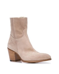 Светло-коричневые замшевые ботильоны от Rocco P.
