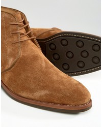 Светло-коричневые замшевые ботинки дезерты от Aldo