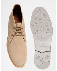 Светло-коричневые замшевые ботинки дезерты от Frank Wright