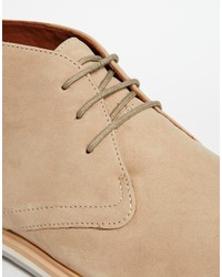 Светло-коричневые замшевые ботинки дезерты от Frank Wright
